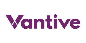 La imagen muestra el logotipo de Vantive en negrita y letras moradas sobre fondo blanco.